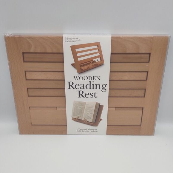 IF Designs European Beech Wood Adjustable Book Rest - Picture 1 of 3
